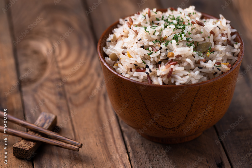 fried rice with vegetable and grains fried rice with vegetable and grains