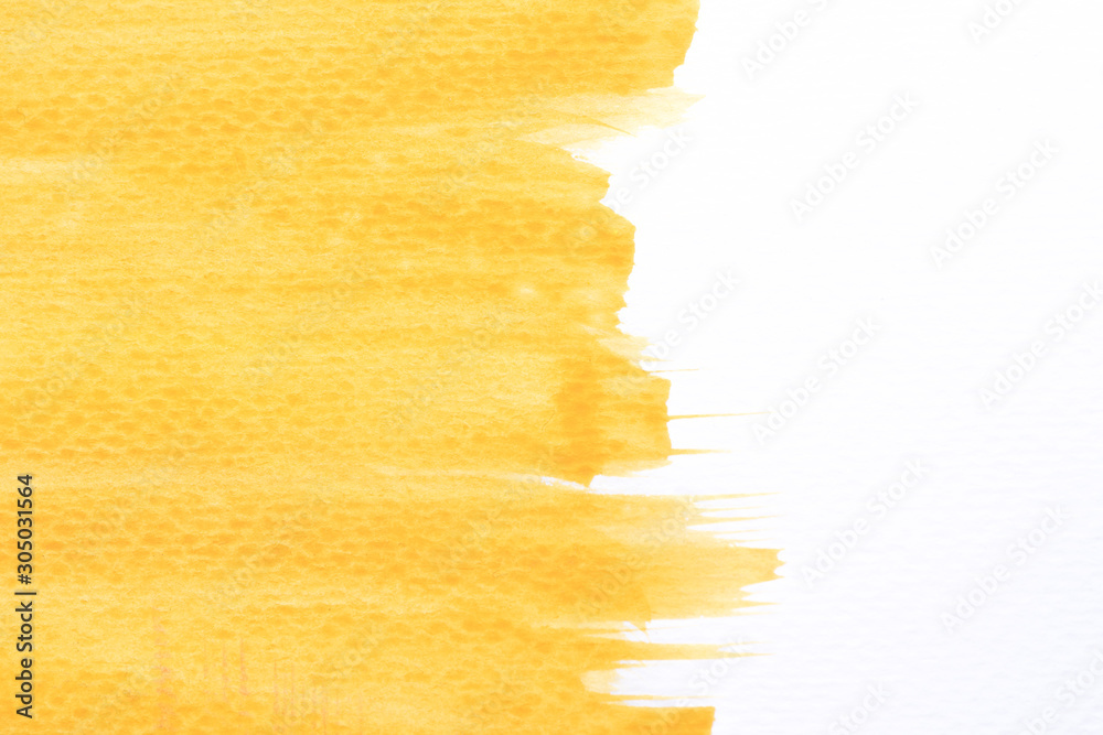 space yellow painting on paper