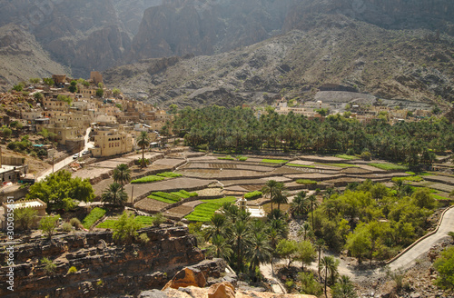 Scenic village Bilad Sayt in sultanate Oman