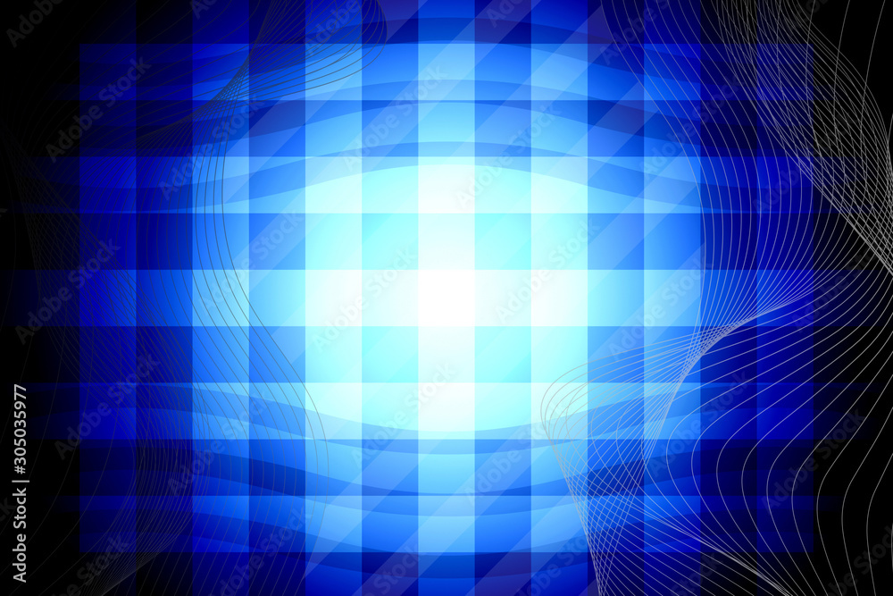 Fototapeta premium abstract, blue, technology, design, light, illustration, space, digital, line, wallpaper, texture, perspective, pattern, grid, 3d, backdrop, tunnel, fractal, motion, black, concept, futuristic