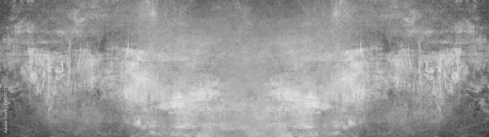 Grey  stone concrete texture background panorama banner long - obrazy, fototapety, plakaty 
