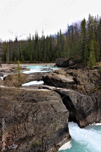 Natural Bridge Waterfall Yoho Nationalpark, Canada, British Columbia