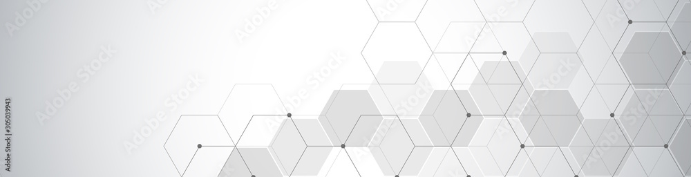 Hexagons pattern. Geometric abstract background with simple hexagonal elements. Medical, technology or science design. Hexagons pattern. Geometric abstract background with simple hexagonal elements. Medical, technology or science design.
