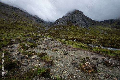 Beautiful scenic landscape of Scotland nature.