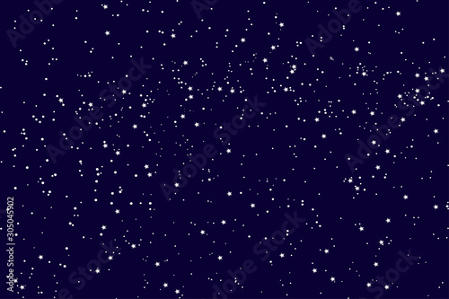 Beautiful Starry sky, abstract background. Stars and constellations