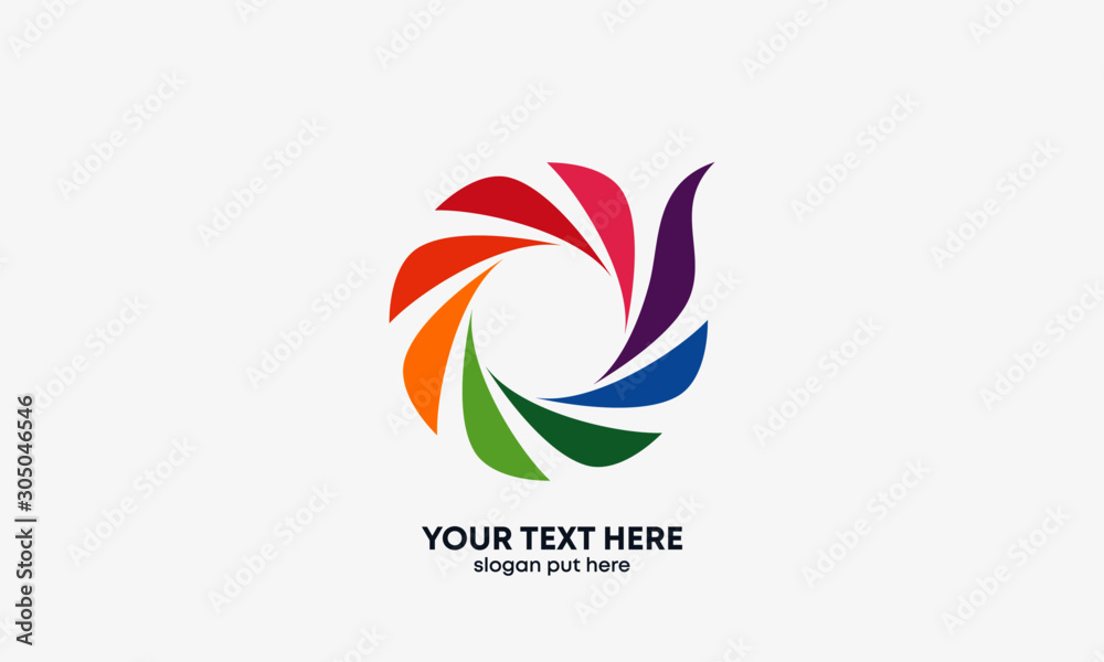 Obraz premium Global Community Logo. Community human Logo template vector. Community health care. Abstract Community logo