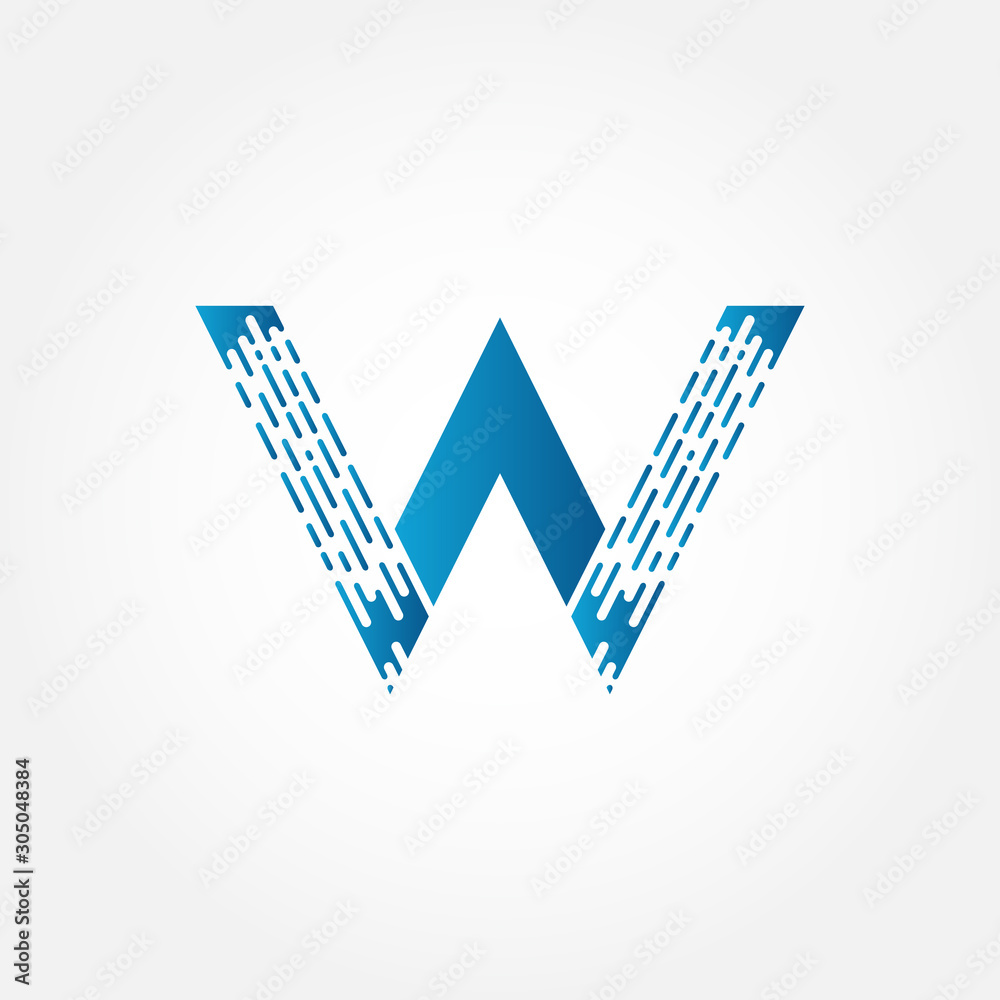 Brush Letter W Logo Design vector Template. Abstract Dots Letter W Logo. Creative Brush Alphabet W Logo Design. Brush Letter W Logo Design vector Template. Abstract Dots Letter W Logo. Creative Brush Alphabet W Logo Design.