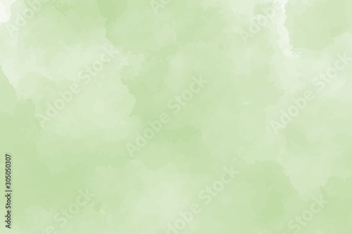 Watercolor Background. Template and texture for graphics. Green and mint colors. Pastel and delicate. Paint splash. Brush stroke. Copy free space.