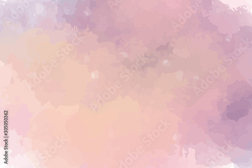 Watercolor illustration with warm purple colors. Textured background for your graphics. Subtle and delicate. Paint splash.