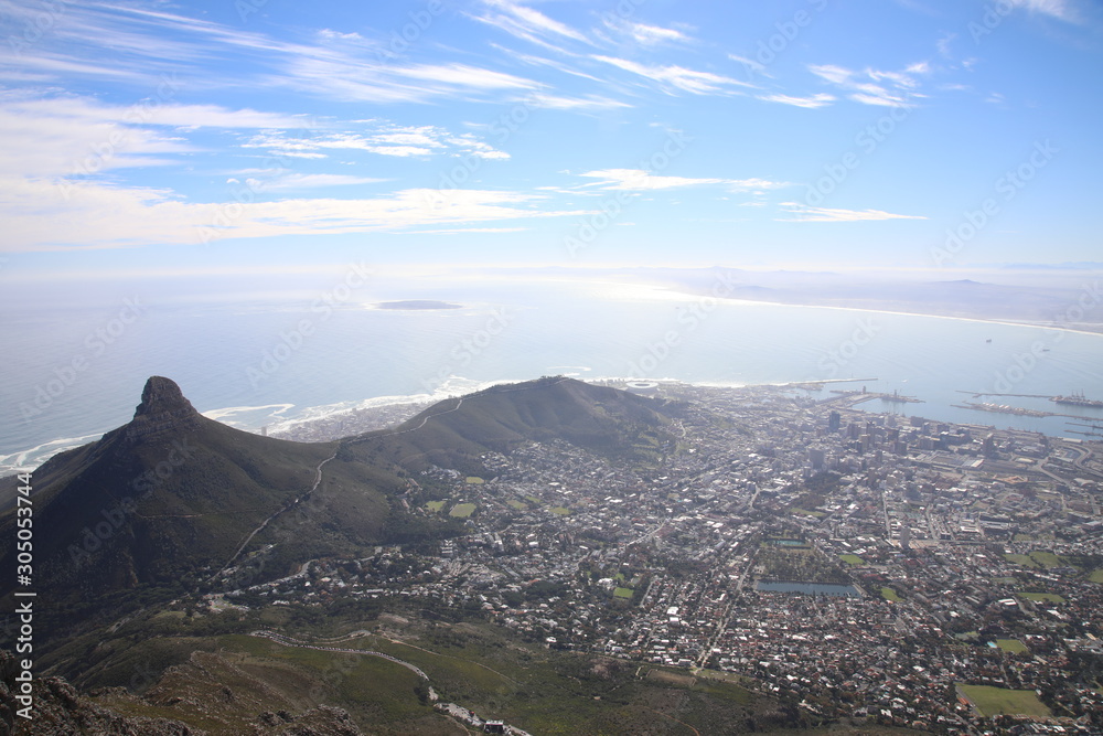 Lion's Head and Cape Town City Centre, South Africa