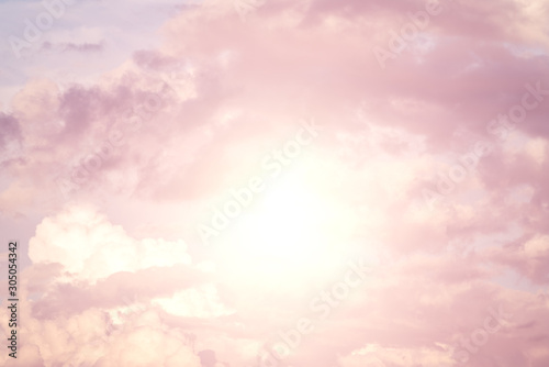 Abstract sky background with sunlight.