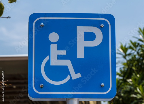 Signs ramp for disabled