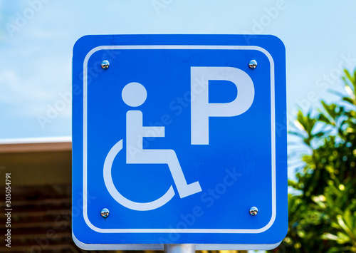 Signs ramp for disabled