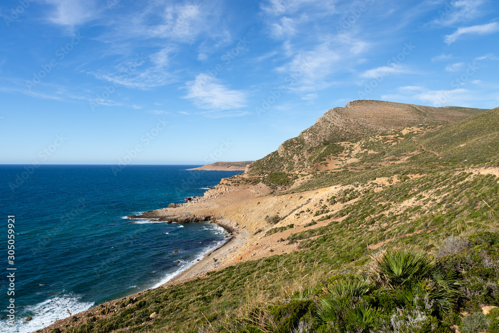 Paysage sauvage du Cap Bon en Tunisie Paysage sauvage du Cap Bon en Tunisie