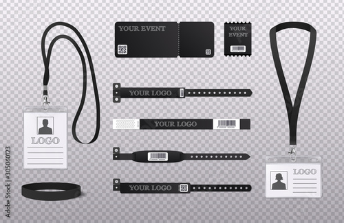 ID Cards Realistic Set