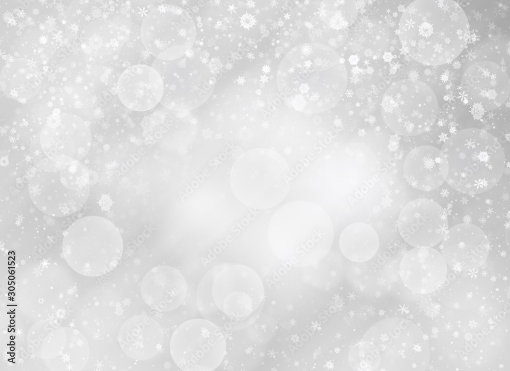 Blue background. white snowflakes, stars shiny and abstract blurred. Happy New Year and Merry Christmas winter holiday. use card wallpaper backdrop product. Blue background. white snowflakes, stars shiny and abstract blurred. Happy New Year and Merry Christmas winter holiday. use card wallpaper backdrop product.