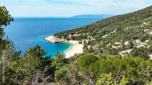 Beach and sea. Sveti Ivan Beach, Lubenice, Croatia