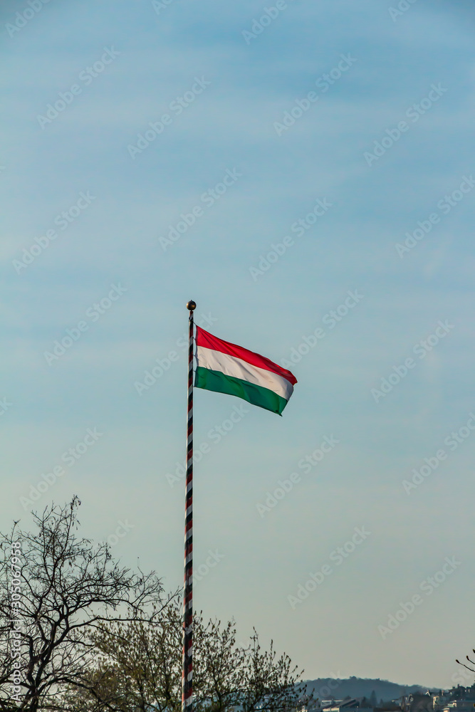 Fototapeta premium Hungarian national flag. HU