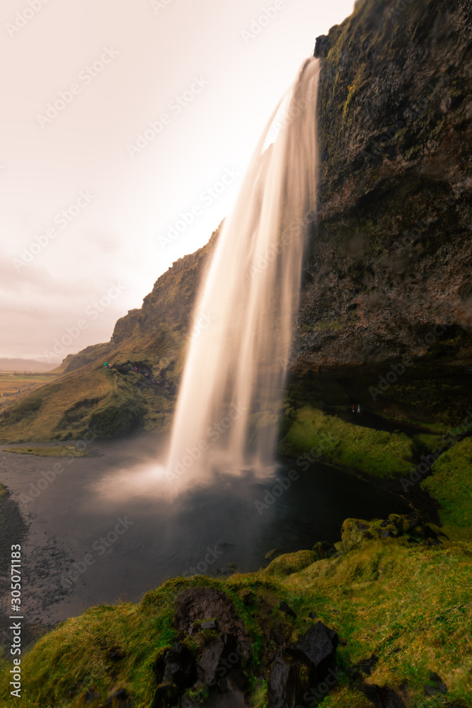 Seljalandsfoss waterfall in South Iceland. Seljalandsfoss waterfall in South Iceland.
