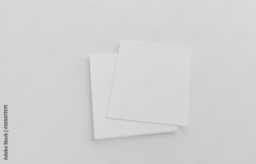 Empty white business cards stack. Mockup for branding identity. Blank name card or poster on white background, studio shot. great for text & logo for design creative concept. 3D illustration Empty white business cards stack. Mockup for branding identity. Blank name card or poster on white background, studio shot. great for text & logo for design creative concept. 3D illustration