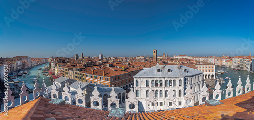 Vue panoramique de Venise et de ses canaux. © ODIN Daniel