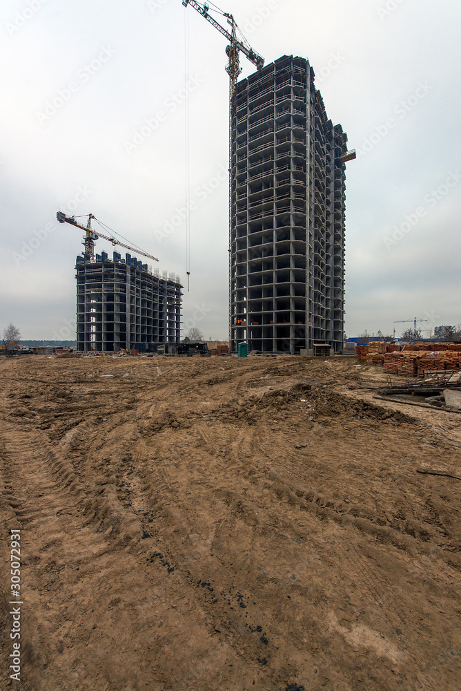 Ukraine city of Brovary 2017 construction of social housing