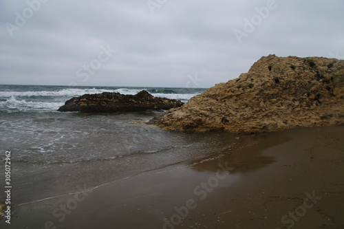 rocks and sea