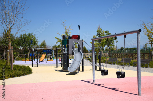 Playgrounds for children in the Uptown Milan District