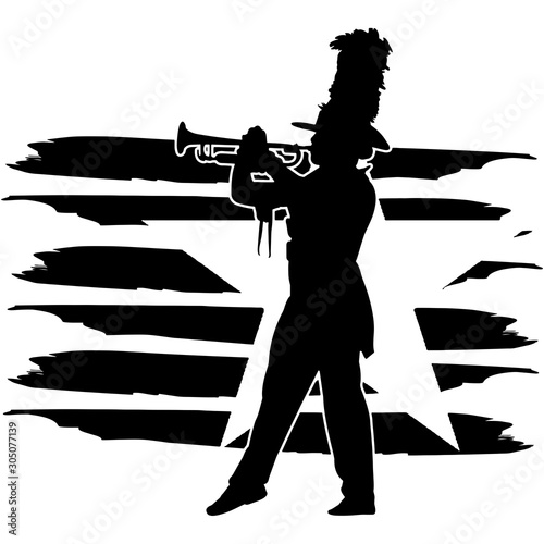 Corps flag, American Flag, Fourth of July, 4th of July, Patriotic, Cricut Silhouette Cut File, Cutting file