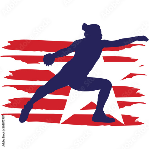 Discus Throw  Women  Track and Field flag, American Flag, Fourth of July, 4th of July, Patriotic, Cricut Silhouette Cut File, Cutting file