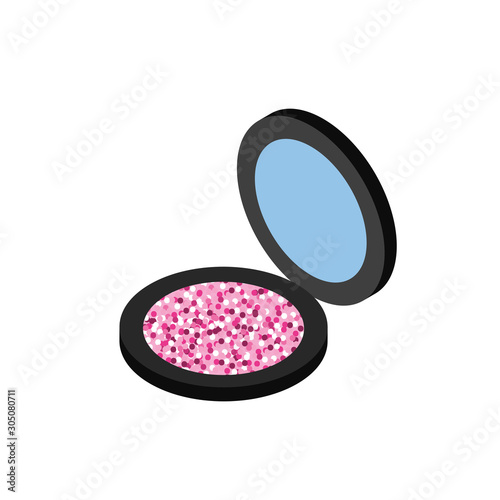 shadow colors makeup product isolated icon