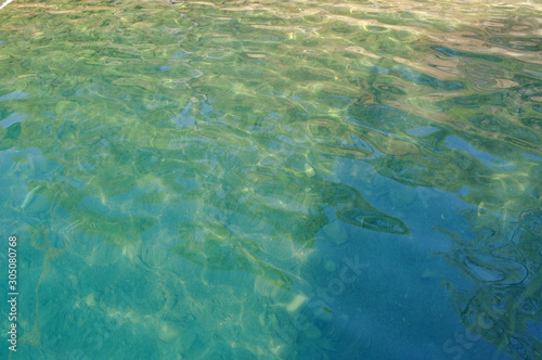 Clear tuquoise waters of Turquoise Coast in Turkey.