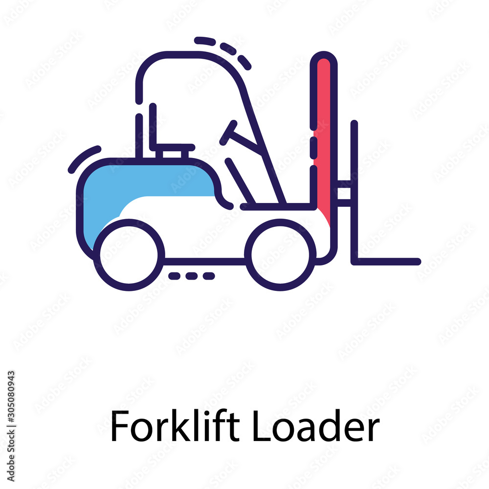  Forklift Truck Vector 