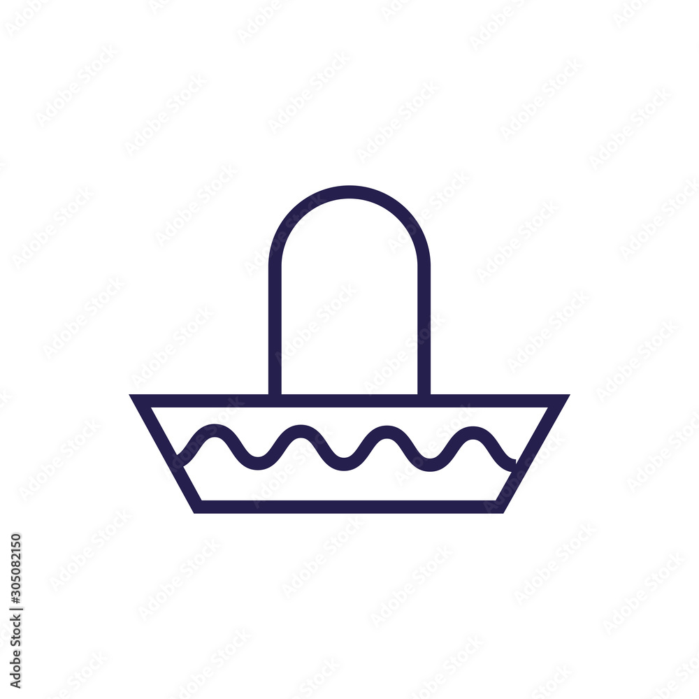 mexican culture hat fill style icon mexican culture hat fill style icon
