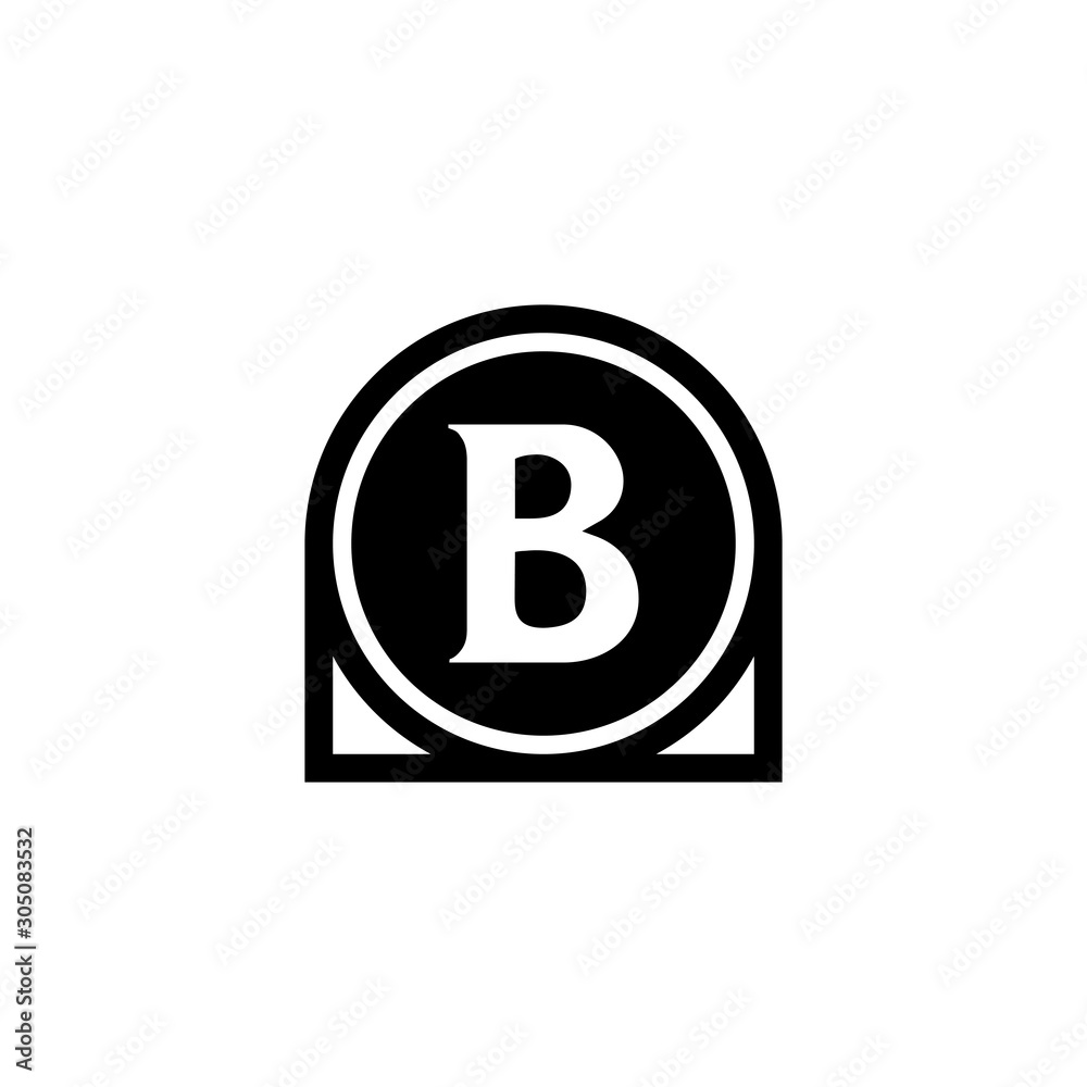 Initial B Letter Icon Design with circle. Abstract Circle Letter B Creative Alphabet Logo Icon Design. Letter B logo Design. Initial B Letter Icon Design with circle. Abstract Circle Letter B Creative Alphabet Logo Icon Design. Letter B logo Design.