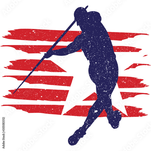 Javelin Throw  Men  Track and Field  flag, American Flag, Fourth of July, 4th of July, Patriotic, Cricut Silhouette Cut File, Cutting file