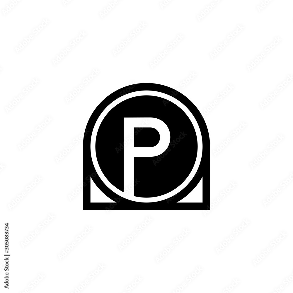 Initial P Letter Icon Design with circle. Abstract Circle Letter P Creative Alphabet Logo Icon Design. Letter P logo Design. Initial P Letter Icon Design with circle. Abstract Circle Letter P Creative Alphabet Logo Icon Design. Letter P logo Design.