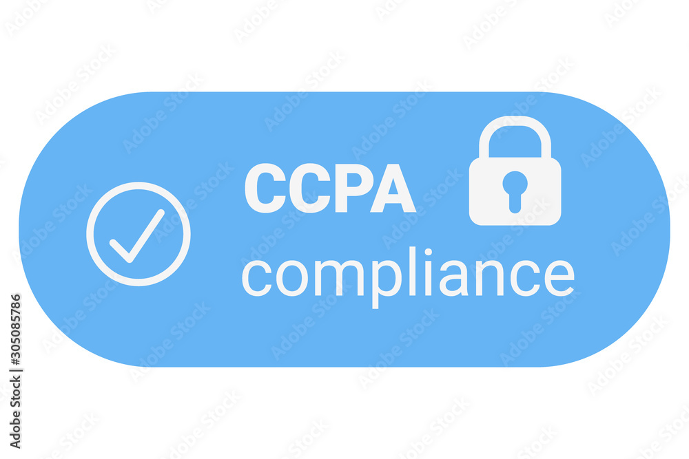 CCPA - California Consumer Privacy Act. vector logo. Consumer protection  for residents of California, United States. USA data security compilance  icon. Stock-Vektorgrafik | Adobe Stock