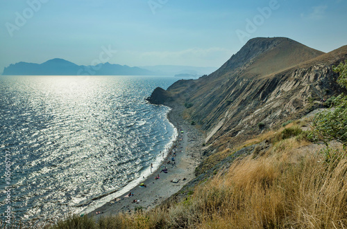 Obraz na płótnie Seascape in Crimea. Provato Bay near the village of Ordzhonikidze w salonie