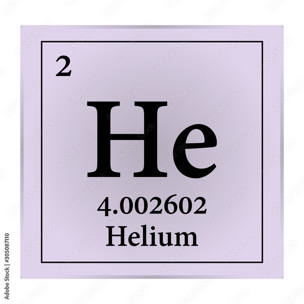 Helium Periodic Table of the Elements Vector illustration eps 10 Helium Periodic Table of the Elements Vector illustration eps 10