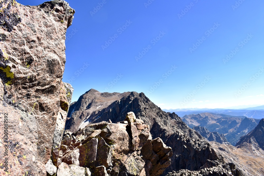 Razorback ridge-lines are part of what make the Gore Range in the Colorado Rockies so rugged.