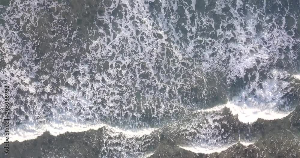 Drone video of waves hitting the beach on the Indian Ocean on the Swahili coast, Tanzania. Drone video of waves hitting the beach on the Indian Ocean on the Swahili coast, Tanzania.