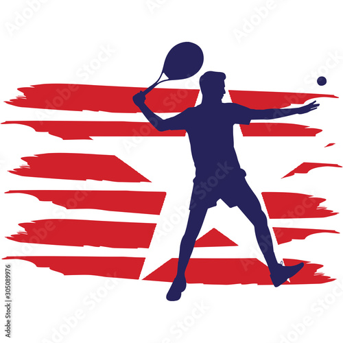 Tennis  Men flag, American Flag, Fourth of July, 4th of July, Patriotic, Cricut Silhouette Cut File, Cutting file