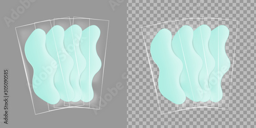 Green vector nose pore strip