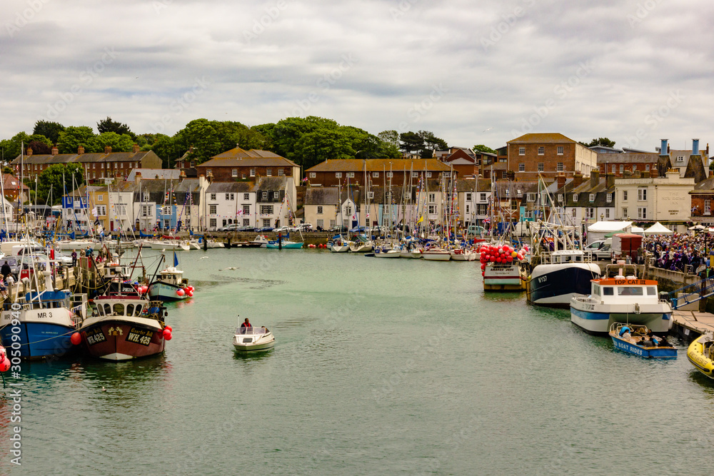 Weymouth Harbour image in Dorset on the South Coast of England