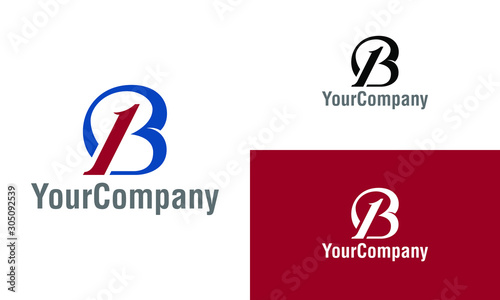 Letter B and 13 logo icon design template elements. Simple minimalist template graphic illustration. Creative vector emblem, for icon or design concept.