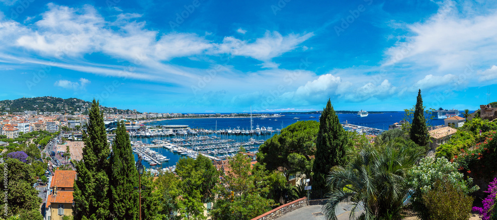 Panoramic view of  Cannes