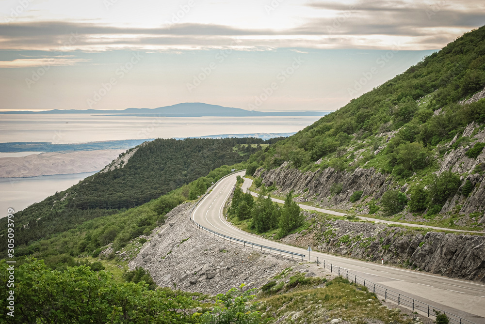 Fototapeta premium road in mountains like a dream
