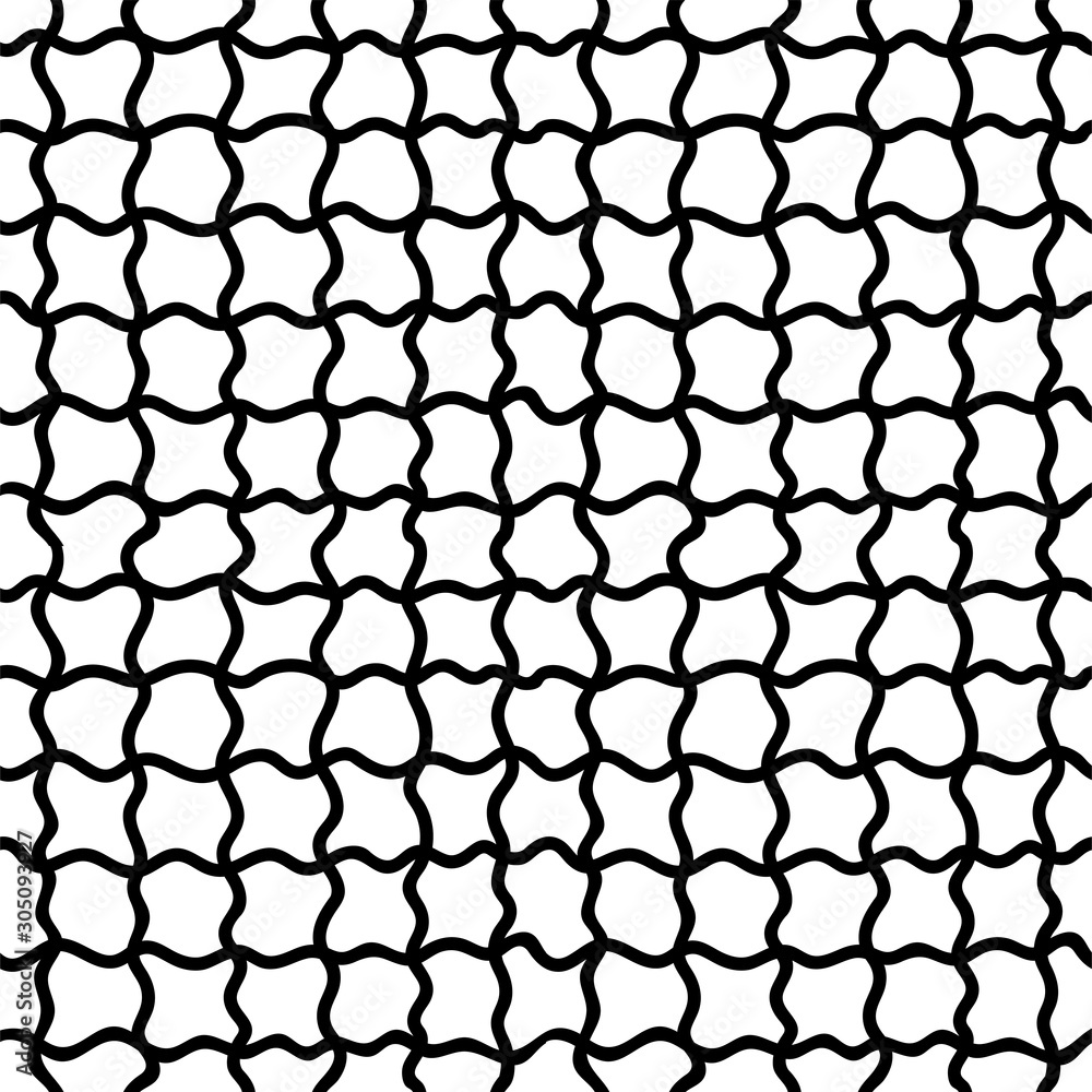 Naklejka premium Abstract background seamless pattern with hand drawn lines. Hand drawn design. Modern web template. Abstract concept graphic element. Creative art, modern design concept. Vector geometric pattern.