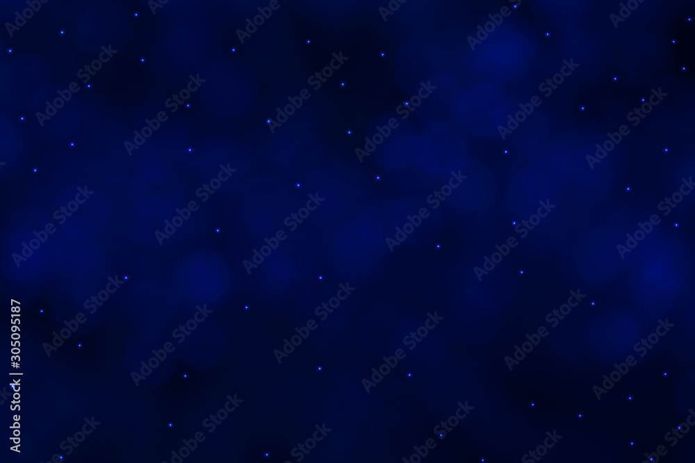 Fototapeta premium Blue galaxy sky with beautiful stars background.